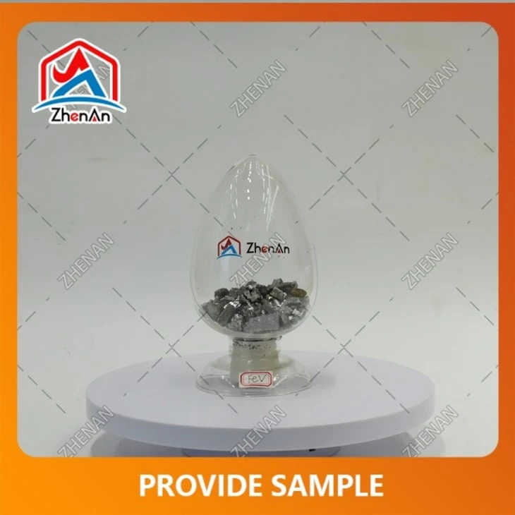 50% -80% Ferro Vanadium 10-50 dimensione mm